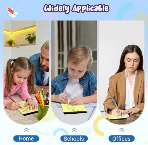 6 pcs Note Pads Legal Pads 5x8, Notebook College Ruled, Yellow Notepads