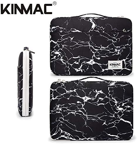 Kinmac 360° Protective Laptop Sleeve Case Bag Cover with Handle for MacBook Pro 16 inch,16 inch HP,Lenovo,Dell,ASUS,Acer Ultrabook and Business Laptop (Black Marble)