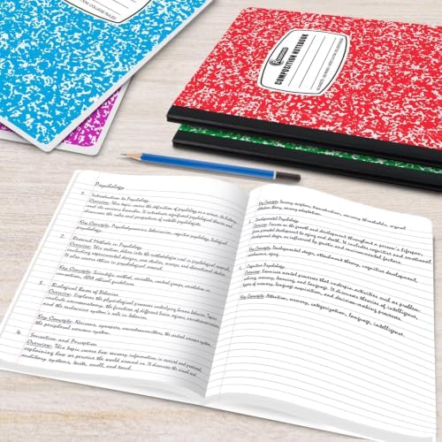 Rosmonde 100 Pack Bulk Composition Notebooks, College Ruled, Bulk Notebooks