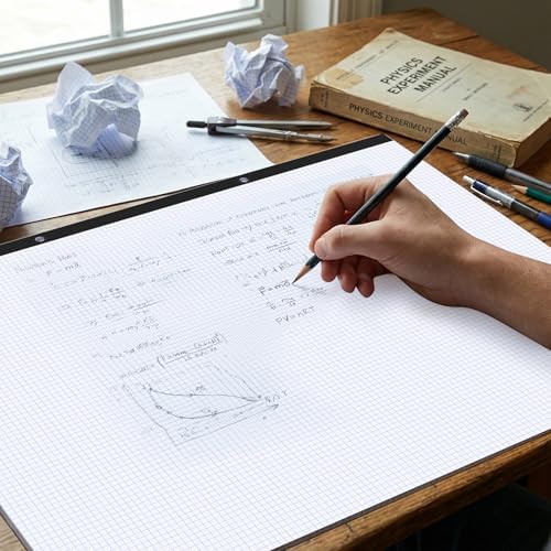 BESARME Large Engineering Graph Paper 22" x 17", Large Graph Paper Pad