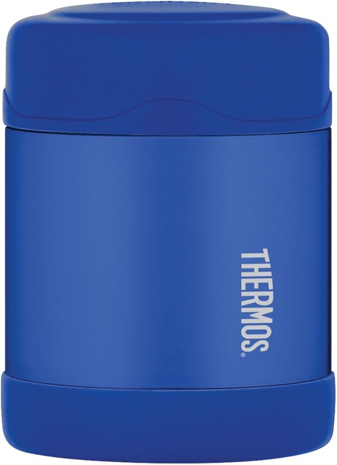 FOOD JAR BLUE 10OZ SS