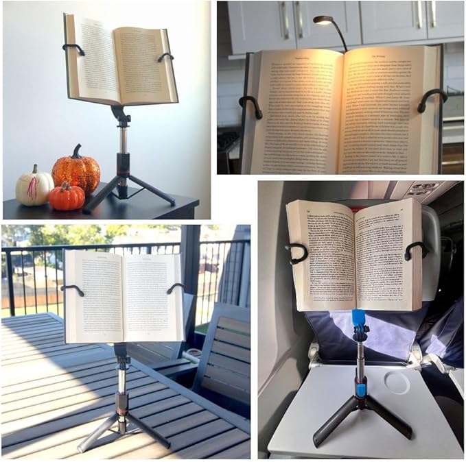 Height Adjustable Book Display for Comfort & Ease | Reading Accessory | Book Lover Gift | Portable Book Stand | Easily Turn Pages | Cookbooks, Magazines & Tablets | BookBuddy ™