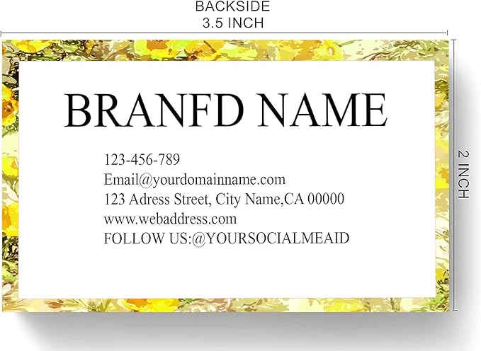 Simple Custom Premium Business Cards 500 pcs- Two Side Design, Custom Premium Business Cards 200 Full color Business Cards can Add You need to Customize 3.5" X 2"