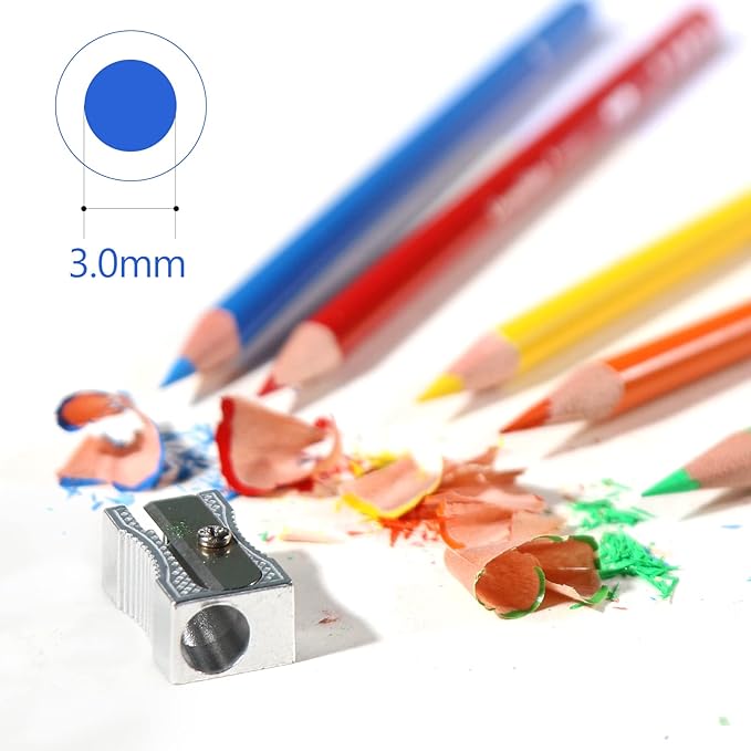 H & B 72 Colored Soft-core Coloring Pencils Set, Carry a Portable Storage Drawing Bag, Coloring and Art Supplies Gift for Artists Adult Children Beginners