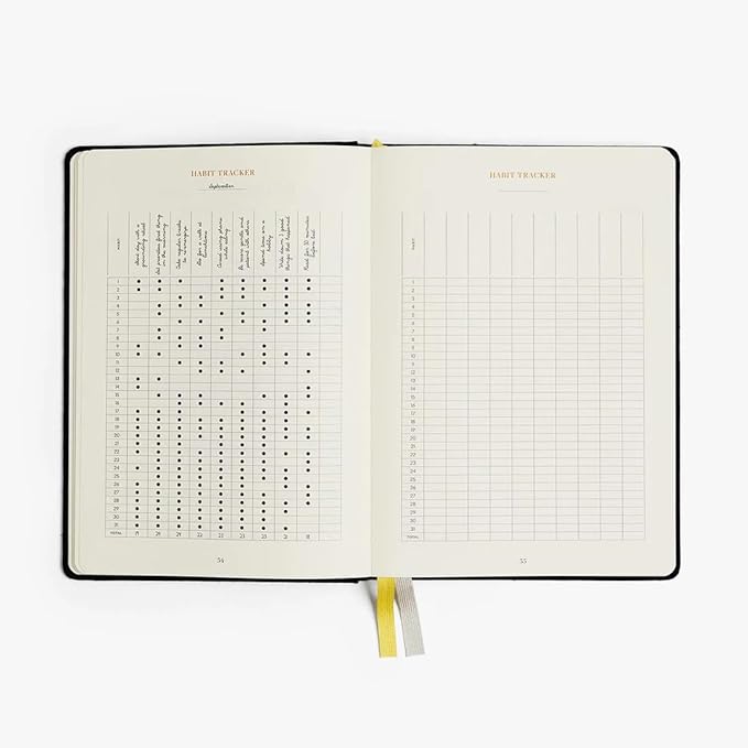 Intelligent Change 3-Month Productivity Planner 2025, Productivity Tools for Time Management & Mindfulness, Daily Planner To Do List, A5 Undated Quarterly Planner (Black)