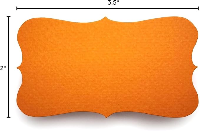 PPAPPAPPIYO Color Index Cards 3.5 x 2, 180gsm Thick Cardstock, Blank Colored Flash Cards for Study, Notes, Business Cards & Labels, Small Notecards 100 Pack (Orange)