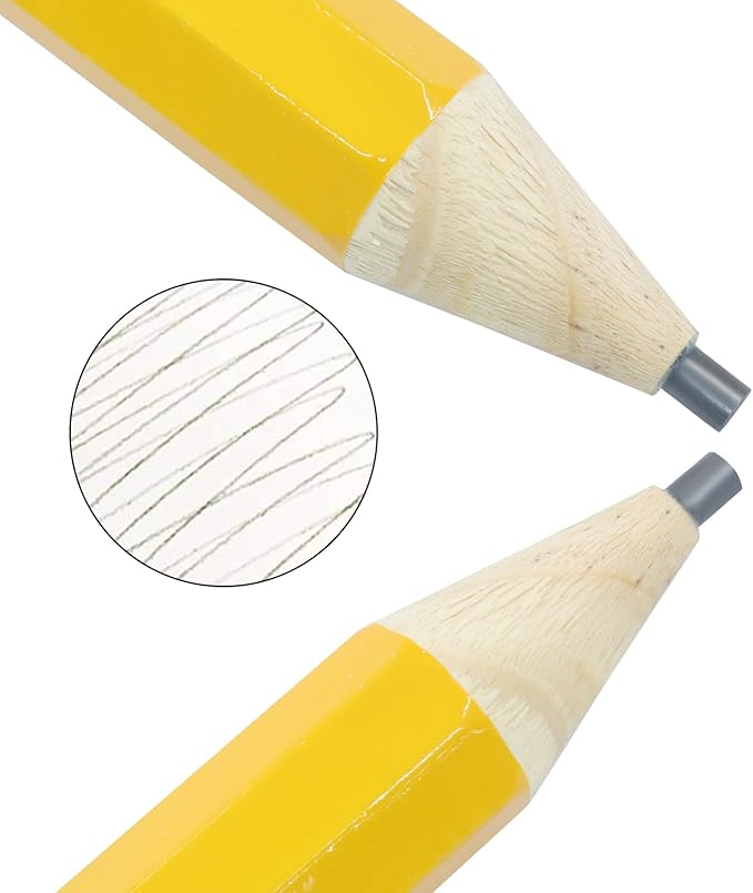 Zorfeter 3 PCS Yellow Giant Wooden Pencils with Eraser, Novelty Jumbo Pencil Prop Funny Giant Pencil for School Office Prop Supplies/Gifts