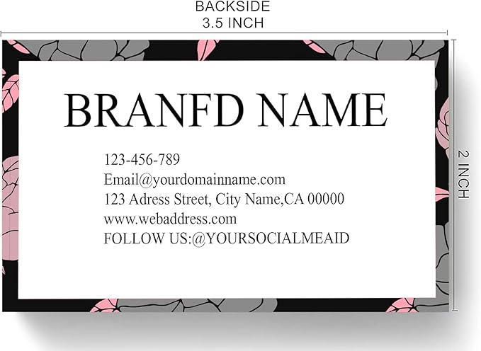 Custom Premium Business Cards 200 Full color Business Cards can Add You need to Customize, Personalized Name Card No Additional Charge Size 3.5" X 2"