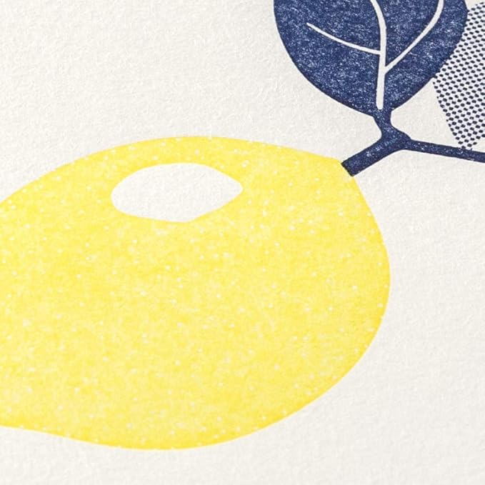 Midori Letterpress Lemons Letter Set