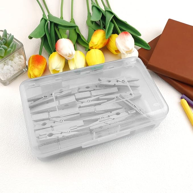 Pencil Box, Large Capacity Pencil Case,1 Pack Plastic Pencil Case Boxes, Clear Crayon Box with Snap-tight Lid Stackable Design, Hard Pencil Case,Supply Boxes for Office Supplies, White