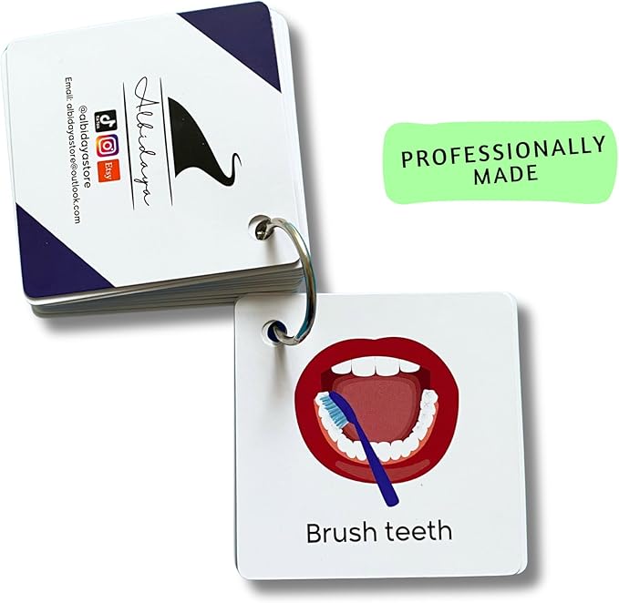 Plastic Communication Cards, 60 Basic Communication, Special Needs, Autism, Toddler, Hospital Cards, Non Verbal Speech Therapy, Senior