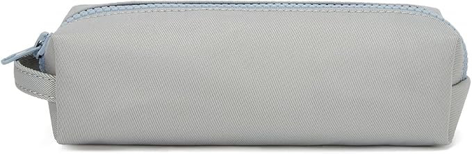 Pencil Case Soft School Pencil Pouch Bag for Easy Carry Stylish and Durable (Light Gray)