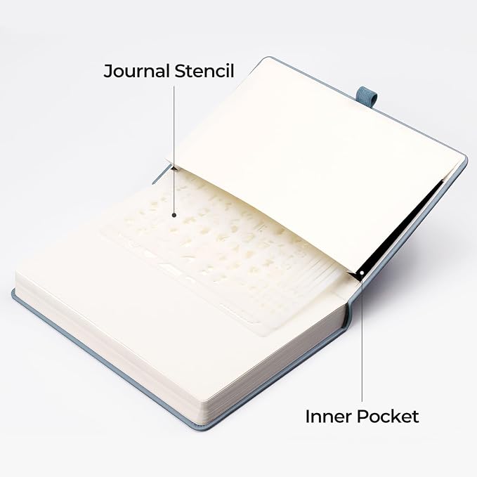 EMSHOI Blank Journal Notebook, 320 Pages, A5 Size (5.7'' x 8.3'')