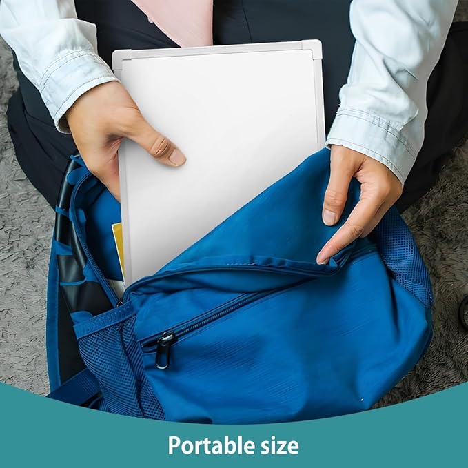 Small White Board 9X12, Small Dry Erase Board Magnetic with Marker, 2 Pack Whiteboard Dry Erase Double Sided MIni Whiteboard, Lapboard Ideal for Homeschool, Office, Classroom White Boards for Kids