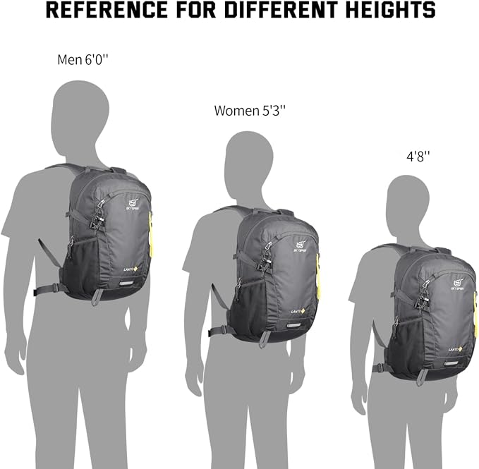 SKYSPER Small Hiking Backpack, 20L Lightweight Travel Backpacks Hiking Daypack Rucksack Women Men for Trekking Backpacking Outdoor Sports