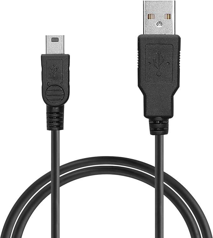 kwmobile Charging Cable Compatible with Texas Instruments TI-84 Plus CE/TI-Nspire/TI Touchpads Graphic Calculator - Replacement Cable - Black
