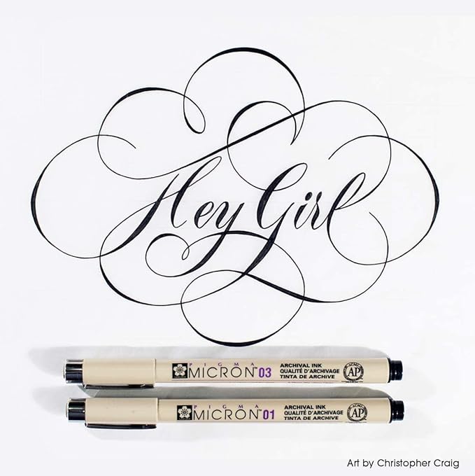 SAKURA Pigma Micron Black Ink Multi-tip Set, 10 Pack