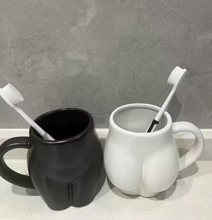 Coffee Mug 360ml:Hippie Hops - Silicone Handled Unbreakable Cups, Hot/Cold Drinks, Dishwasher-Microwave-Freezer-Oven Safe