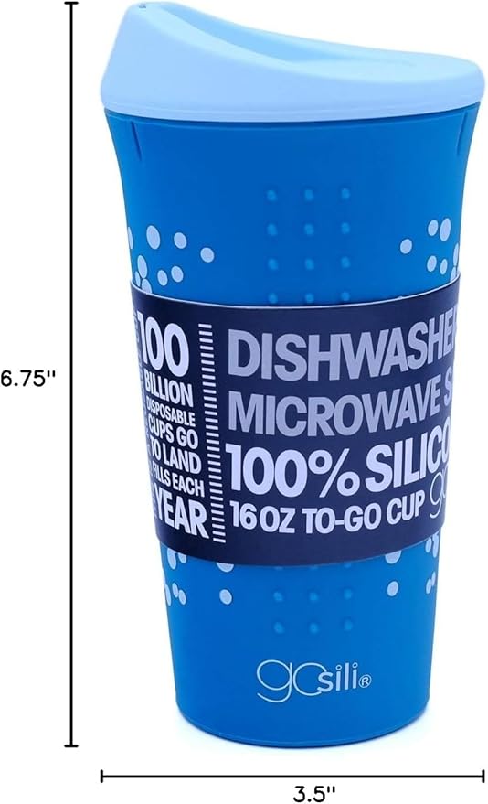 Printed Silicone Travel Mug - Confetti