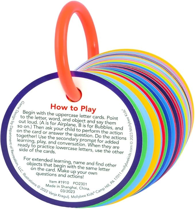 MOLLYBEE KIDS Preschool Activity Cards (Alphabet)