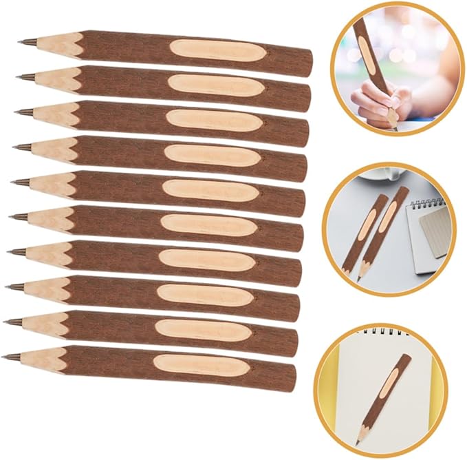 Wooden Ballpoint Pens 17cm Tree Bark Multi-function Portable Writing Pens 10pcs Biodegradable Natural Wood Office School Supplies