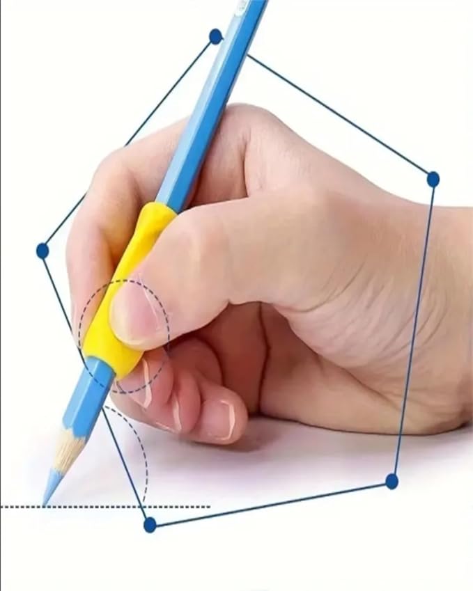 Pencil Grips for Kids Handwriting Pencil gripper Pencil Holder Posture Correction Training Writing AIDS for preschooler Kids toddler Children Special Needs Multi-Choice (8 Pack)
