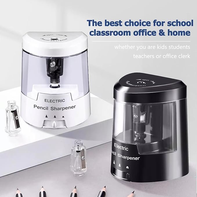 Electric Pencil Sharpener, Battery (Not Included) USB Powered 1609-B-S003
