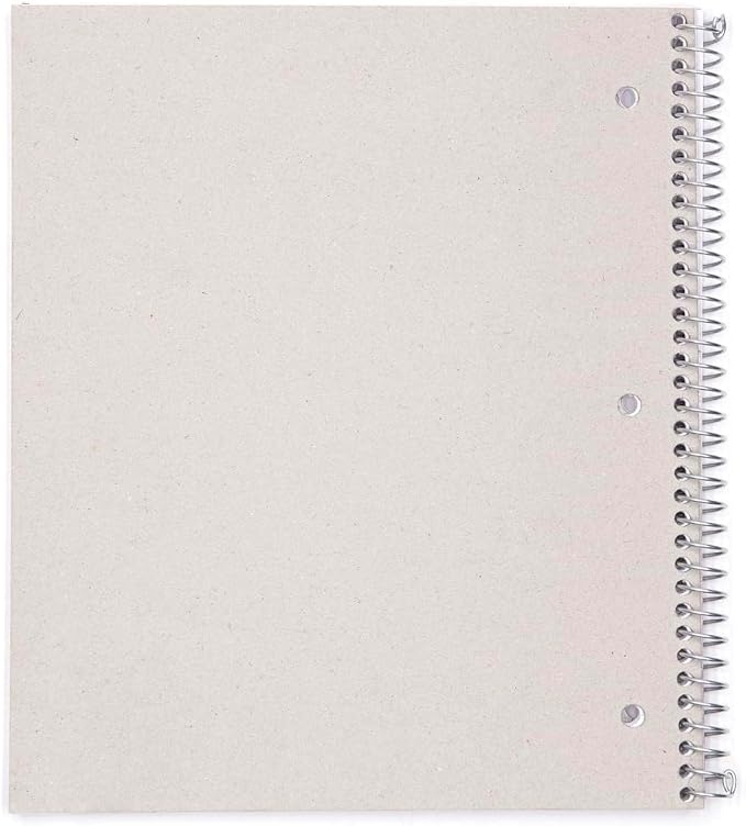 Mintra Office Durable Spiral Notebooks, 1 Subject, (Spring Pink, Sun Yellow, Arctic Ice, College Ruled 3pk)