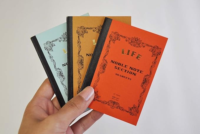 Life Noble Notebook, A7, Plain, N48, Set of 2