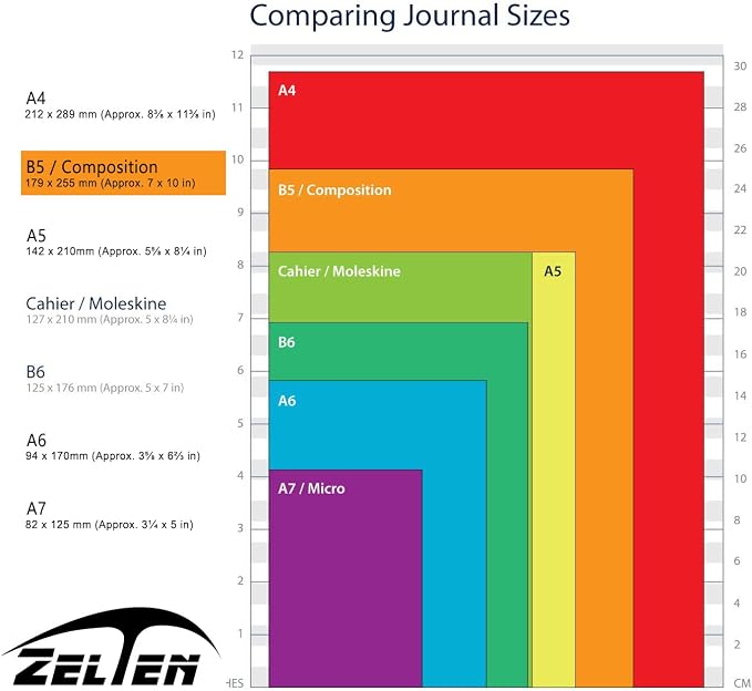 Zelten 1 Pack B5 9 Hole 30 Sheets/60 Pages Black Cardstock Loose Leaf Punched Paper Refills Paper for Binder Personal Organizer Diary Notebook Refillable Planner