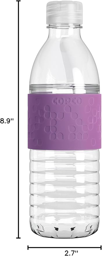 Copco Hydra Water Bottle with Spill-Resistant Lid, 16.9 oz - Reusable Tritan Non-Slip Sleeve, Twist-Open Body - BPA-Free, Leak-Proof, Durable & Portable for Gym, Office, School (Lime Green)