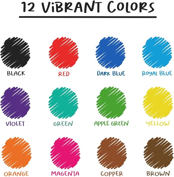 Chalkola 60 Fine Tip Dry Erase Markers Bulk (60 Pack, 12 Colors) | Non toxic, Low Odor Whiteboard Markers for Kids, Teachers, Office, School, Classroom Supplies - Thin Point White Board Dry Erase Pens
