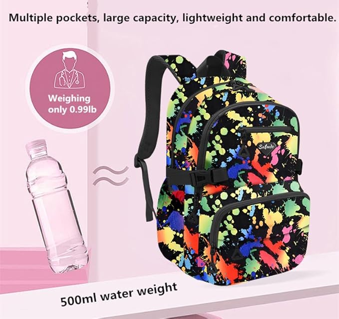Casual Lightweight Backpacks for Boys & Girls, School Bookbags, 15 "Laptop Backpack, Travel Bag (212cse)