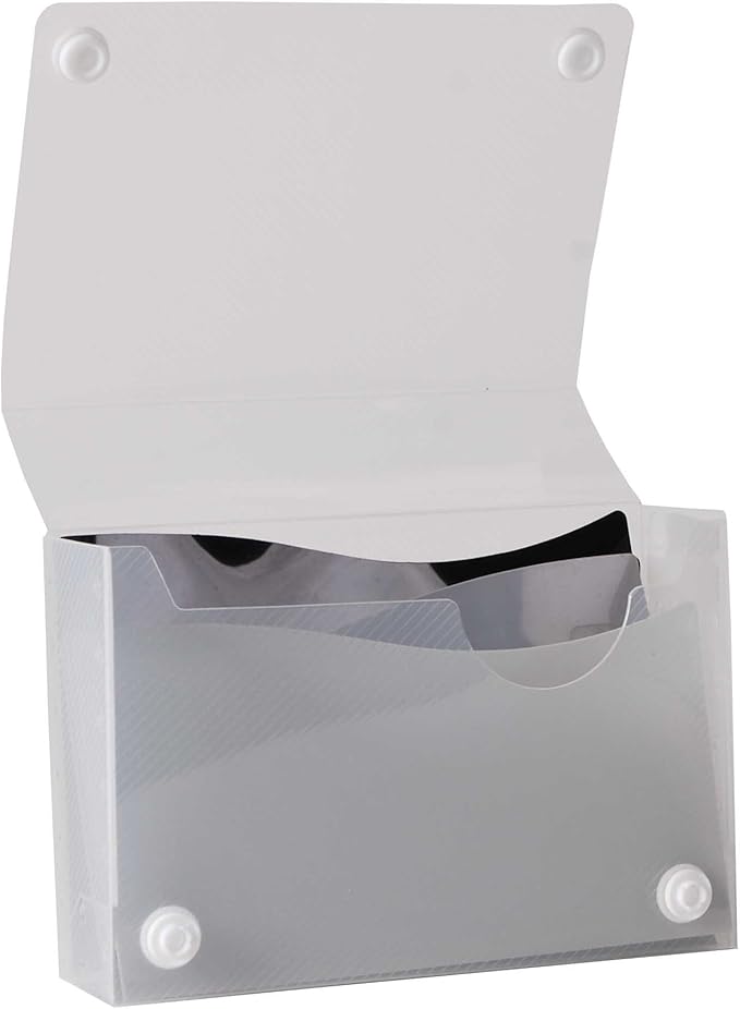 Filexec Products Wave, 3" x 5" Index Card Case, Assorted, Pack of 4 (50484-2028)