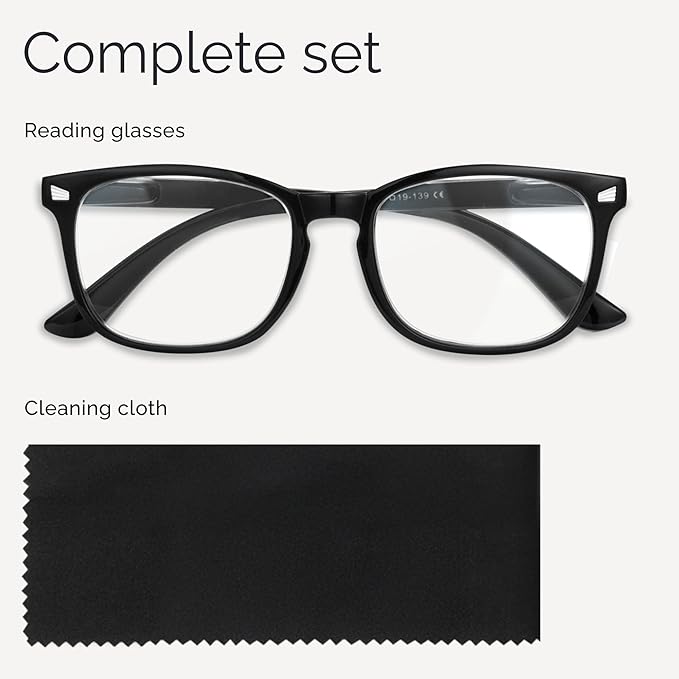 CCVOO Reading Glasses for Women/Men, Eyeglasses, Blue Light Readers for Women/Men, Computer Eye Glasses, Cheaters