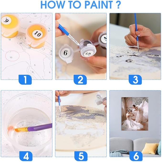 SKRYUIE Paint by Numbers Kit for Adults Beginner African Woman, Acrylic African American Oil Painting by Numbers Kits with PaintBrushes Paintwork Art Crafts Canvas for Home Decor 16x20 inch b