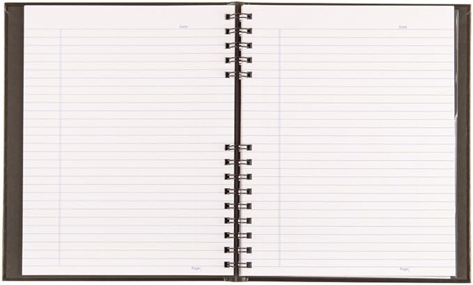 Blueline Notepro Composition Notebook, Black, 9.25 x 7.25 inches, 192 Ruled Pages (A9C.81) - (Pack of 5)