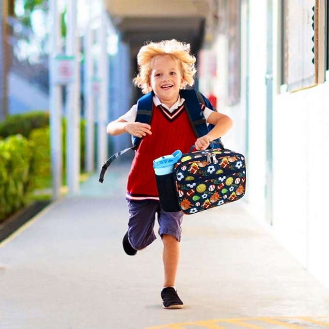 RHCPFOVR Kids Lunch Bag - Insulated Lunch Box for Boys Girls,Washable Lunch Bag and Reusable Toddler Leak-proof Lunchbox for School and Daycare