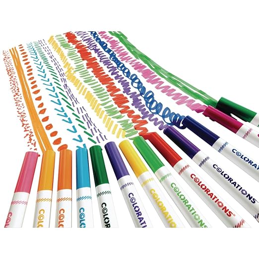 Colorations Washable Chubby Markers Classroom Value Pack, 24 Colors, Non Toxic| Bulk School Supplies For Kids, Coloring Set, Kindergarten Must Haves, Preschool Essentials, Multicolor, Set of 256
