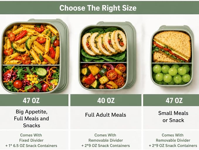 Modaniam Flexibento - Leak proof Stainless Steel Lunch Box Containers with Silicone Lids, Steel Bento Box, Metal lunch Box, Navy-47OZ-Set Of 2