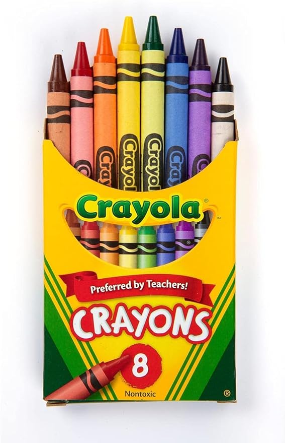 Crayola Crayons, 8 per Pack, 12 Pack (523008)