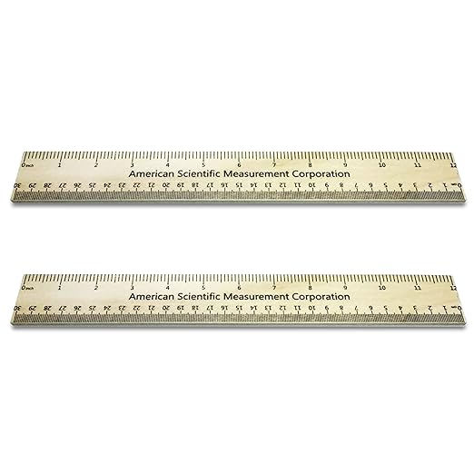 Trick Ruler, 2-Piece Novelty Rulers, Size Enhancement Prank, 33% Bigger, Wooden, 9 inches