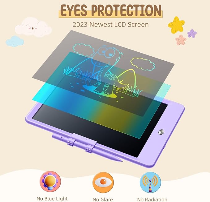 Kidopire Toys for 3-6 Year Old Girls Boys, 2Pack LCD Writing Tablet for Kids Doodle Board, Reusable Drawing Board Drawing Tablet Kids, Educational Toys Birthday Gifts for 3 4 5 6 Year Old Girls