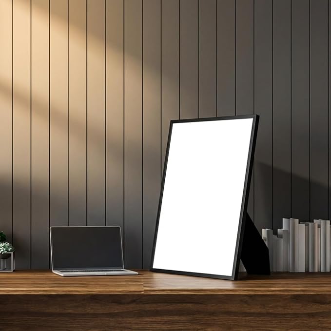 Magnetic Dry Erase Board 12x16 with Foldable Stand, Portable Rose Gold Desktop Whiteboard for Home, Office, School & Kitchen