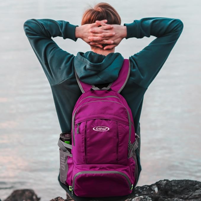 G4Free Lightweight Packable Hiking Backpack, Waterproof Travel Daypack