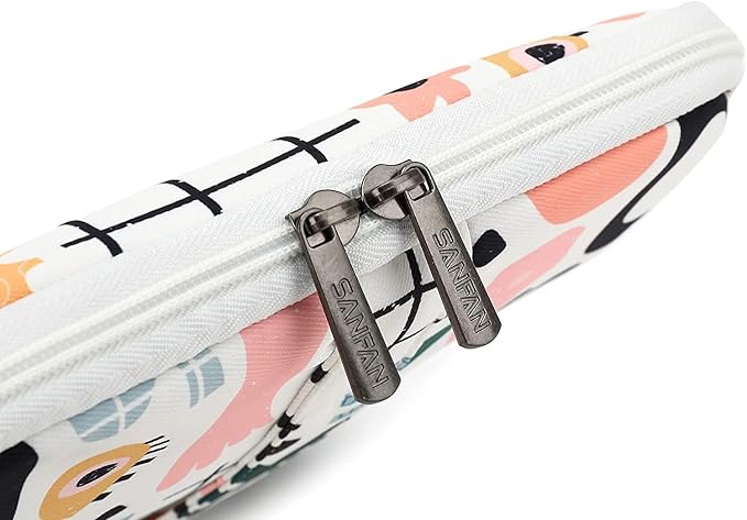 360° Protective Laptop Sleeve Case Bag with 3 Pockets,Handle,Luggage Strap for MacBook Pro 14 inch and 14 inch-14.4 inch Screen Laptop (Garden)