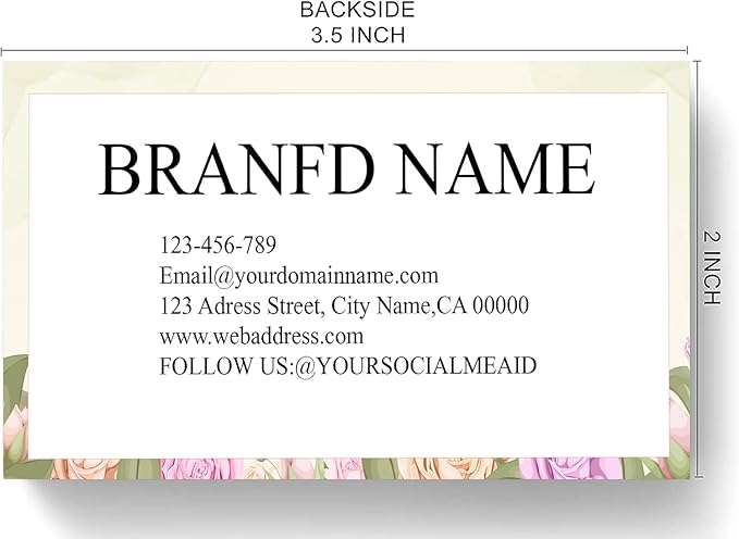 Custom Premium Business Cards 200 Full color Business Cards can Add You need to Customize, Personalized Name Card No Additional Charge Size 3.5" X 2"