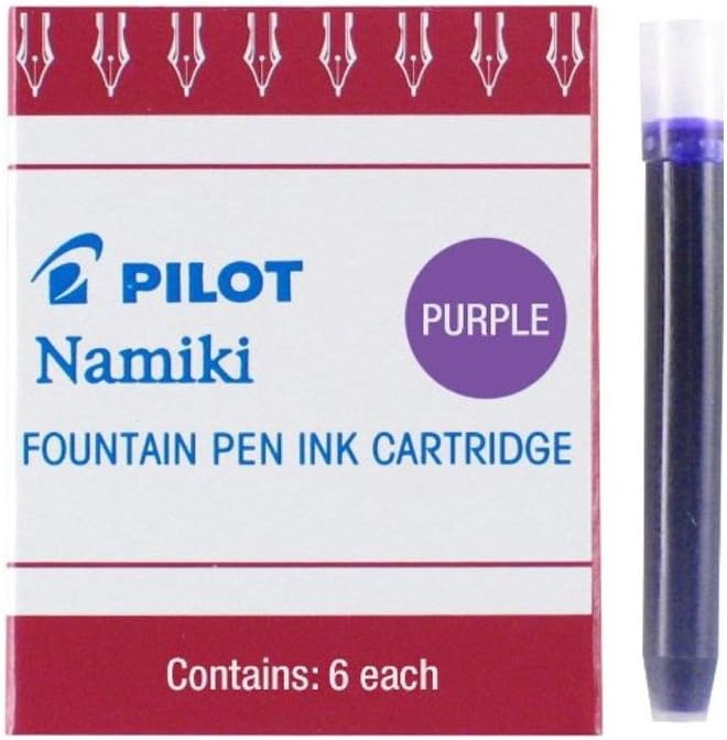 PILOT Namiki IC50 Fountain Pen Ink Cartridges, Purple, 6-Pack (69004)