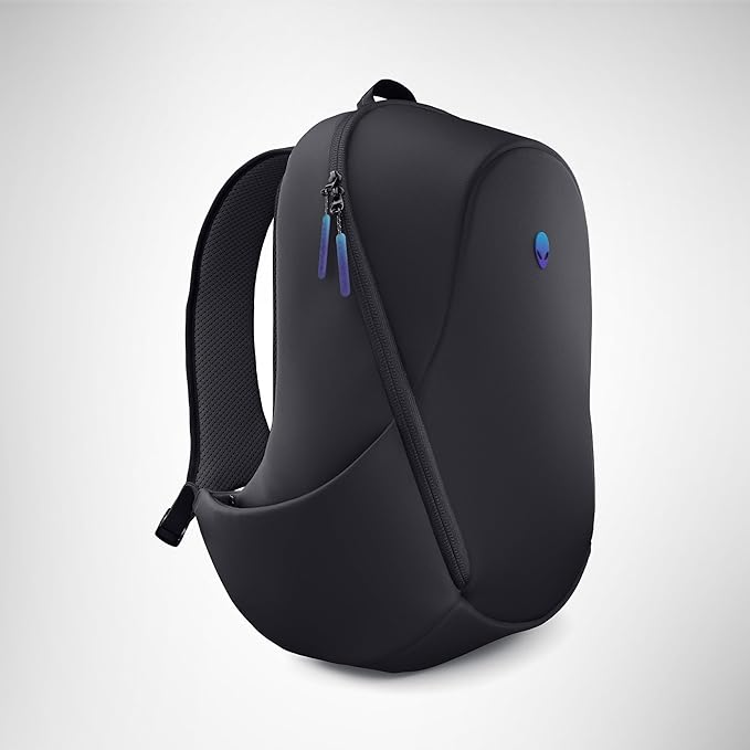 Alienware 16 Backpack - AW5625P - 21L Capacity, 3D Breathable mesh, Magnetic pocket organizers, RFID safe pocket, Weather resistant, 3D Iridescent reflective Alienware logo - Alienware Black