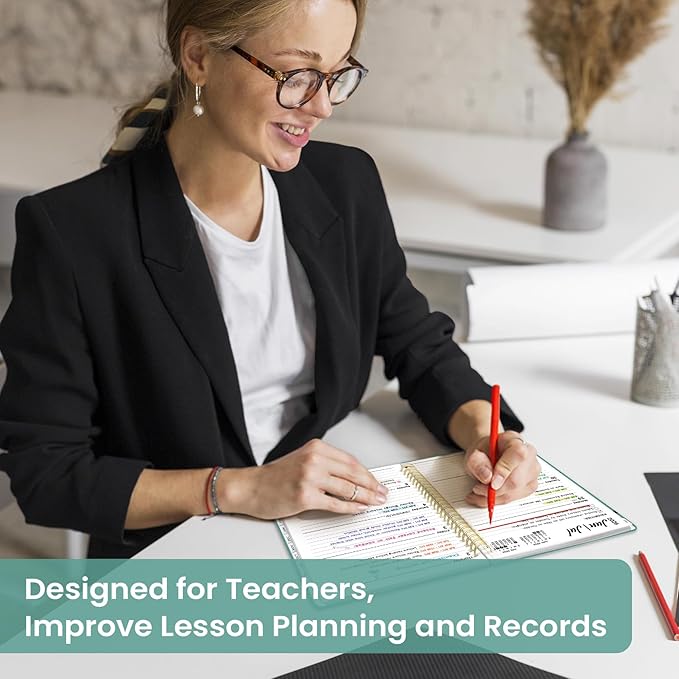 Planner 2026-2027, Academic Year Monthly and Weekly Calendar Planner, Jul 2026 - Jun 2027, Hardcover Teacher Student Planning Agenda book with Tabs, Perfect for School Office Supplies, 6.3" x 8.5" - Depths Whale